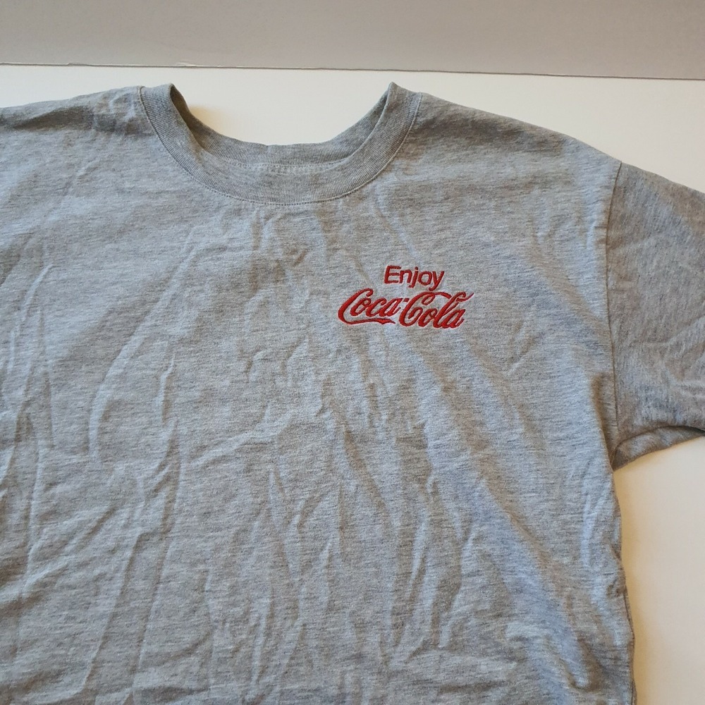 Coca‎ Cola Crop Top Size S Gray T-Shirt Coke Girls Ladies  Grey - Picture 3 of 6